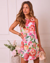 Bloom Heiress Floral Shift Mini Dress