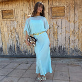 Blue Chiffon Tilly Dress