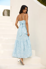 Bright Skies Maxi Dress Blue