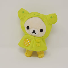 2014 Korilakkuma in Frog Poncho Plush Keychain - Rilakkuma Closet