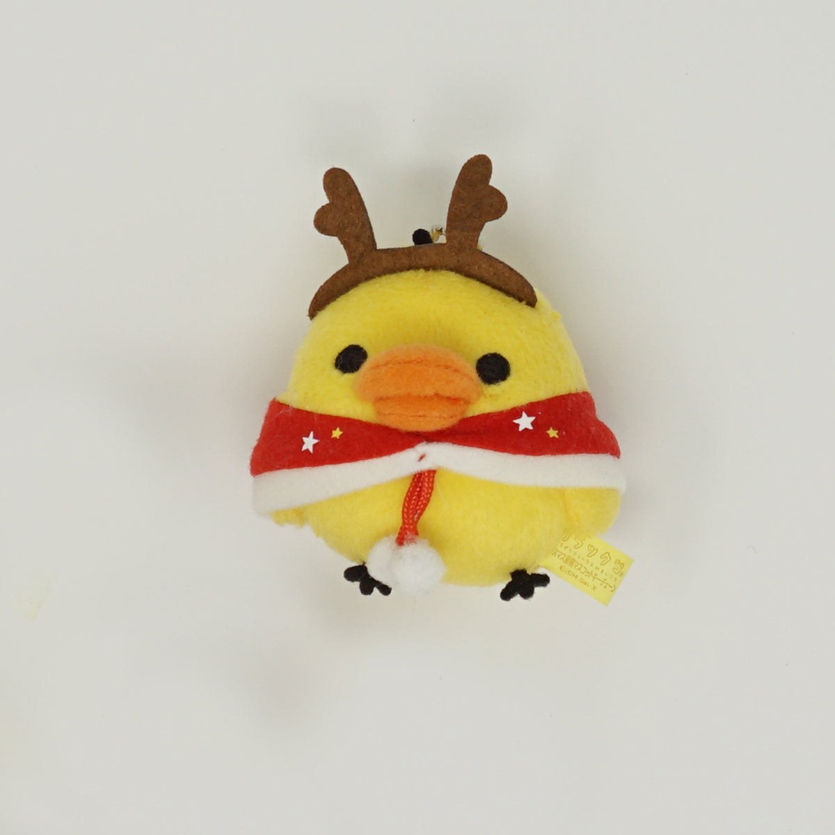 2014 Kiiroitori with Antlers Prize Toy Plush Keychain - Christmas Rilakkuma