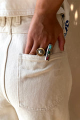 Deloris Silver Circle Ring