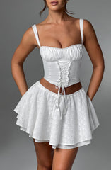 Winnie Mini Skirt - Ivory